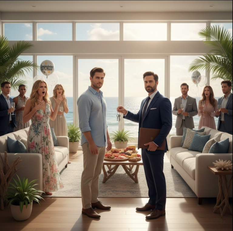 Moja siostra weszła do spłaconego przeze mnie domu na plaży, uśmiechnęła się i powiedziała: „Tata obiecał mi to, kiedy przejdzie na emeryturę — ​​mam nadzieję, że nie za bardzo się rozleniwiłeś”. Mama się roześmiała i dodała: „W każdym razie lepiej, żeby to było w jej imieniu”. Nie drgnąłem — po prostu zwróciłem się do mojego prawnika, wręczyłem mu klucze i powiedziałem: „Wystaw to jutro jako pierwszą rzecz”. Krzyknęła: „Nie możesz sprzedać mojego domu!”. Uśmiechnąłem się i powiedziałem: „Zabawne — właśnie to robię…”