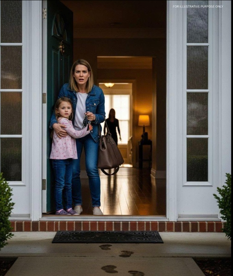 Mój mąż zatrzymał się u swojej matki, prawdopodobnie po to, żeby się nią zaopiekować. Chciałam zrobić mu niespodziankę i zabrałam naszą siedmioletnią córkę, wpadając bez zapowiedzi. Kiedy dotarliśmy na miejsce, drzwi wejściowe były lekko uchylone. Córka zajrzała do środka i delikatnie pociągnęła mnie za rękaw. „Mamo… patrz, ale bądź cicho”.