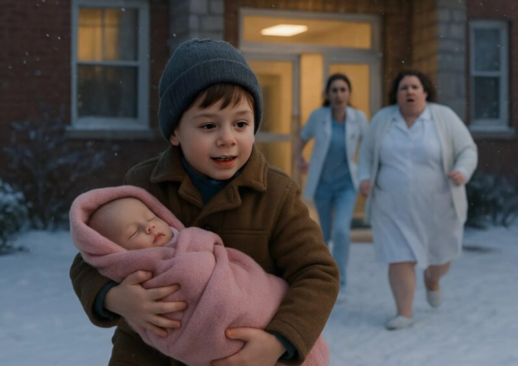 Na oddziale położniczym wybuchła panika, gdy sześcioletni chłopiec potajemnie zabrał swoją nowonarodzoną siostrę i wybiegł na ulicę w środku zimy. Lekarze byli przerażeni, gdy dowiedzieli się, dlaczego dziecko to zrobiło.